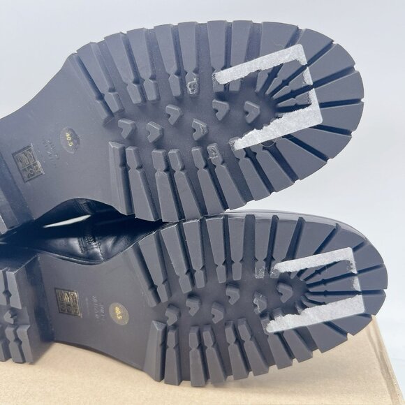 Stuart Weitzman Laine Leather Combat Lace Up Boots Black US 10 EU 40.5 NEW - Picture 12 of 13